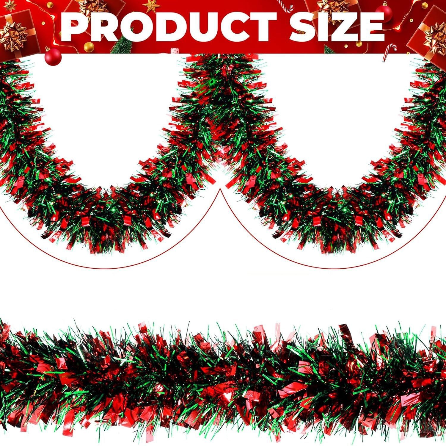 Christmas decorative garlands