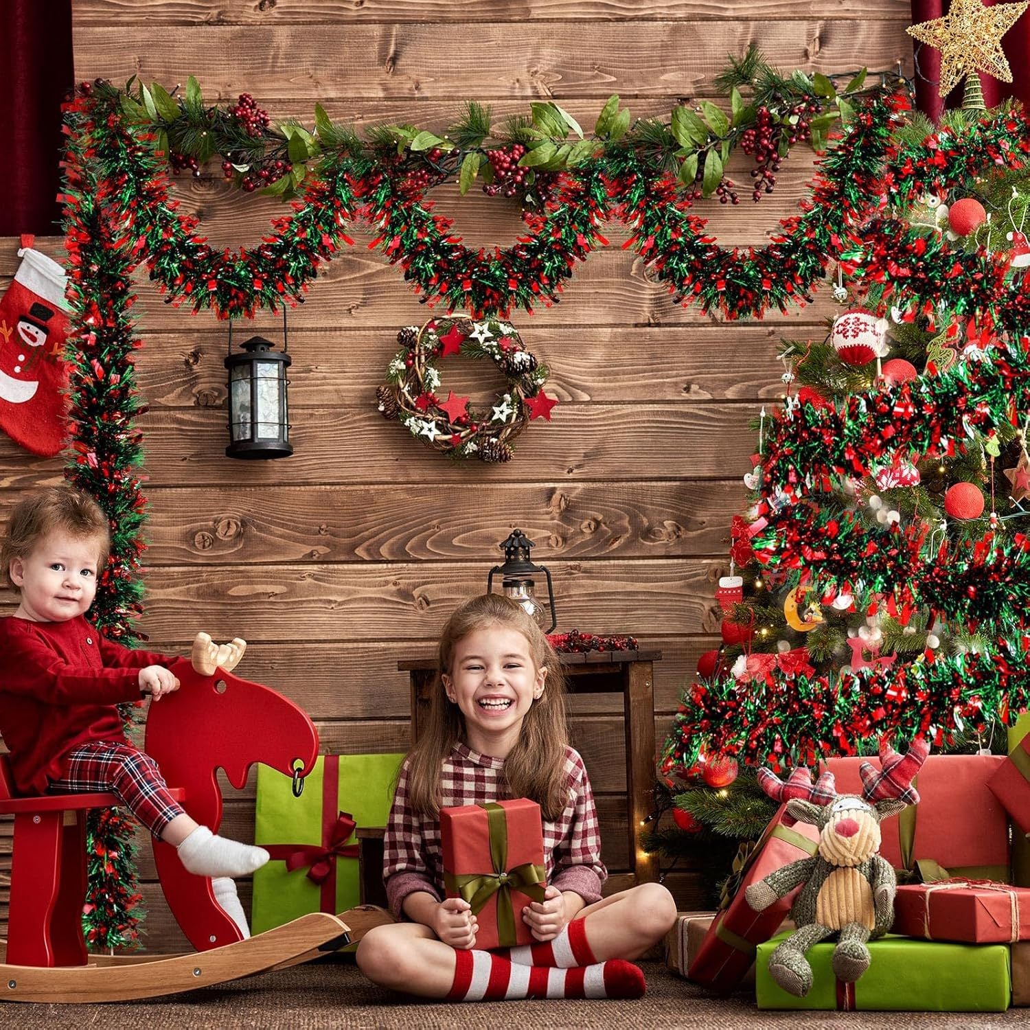 Christmas decorative garlands