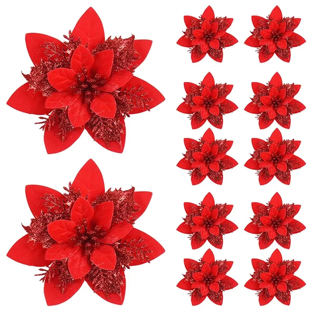 Christmas flower ornaments