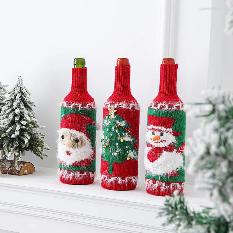 Christmas Wine Bottle Cover