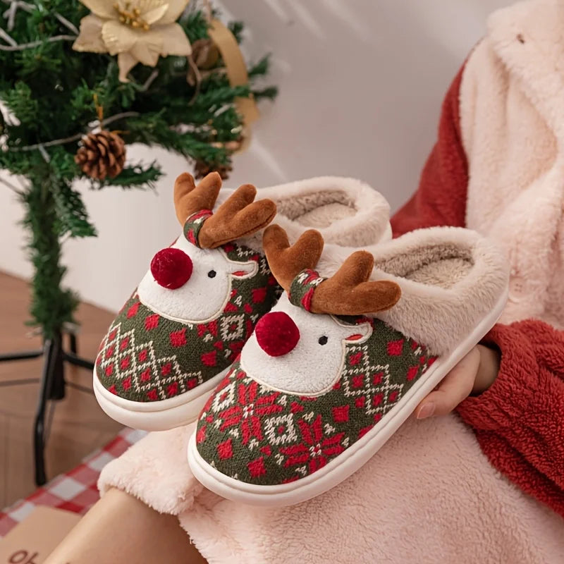 Christmas Reindeer slippers