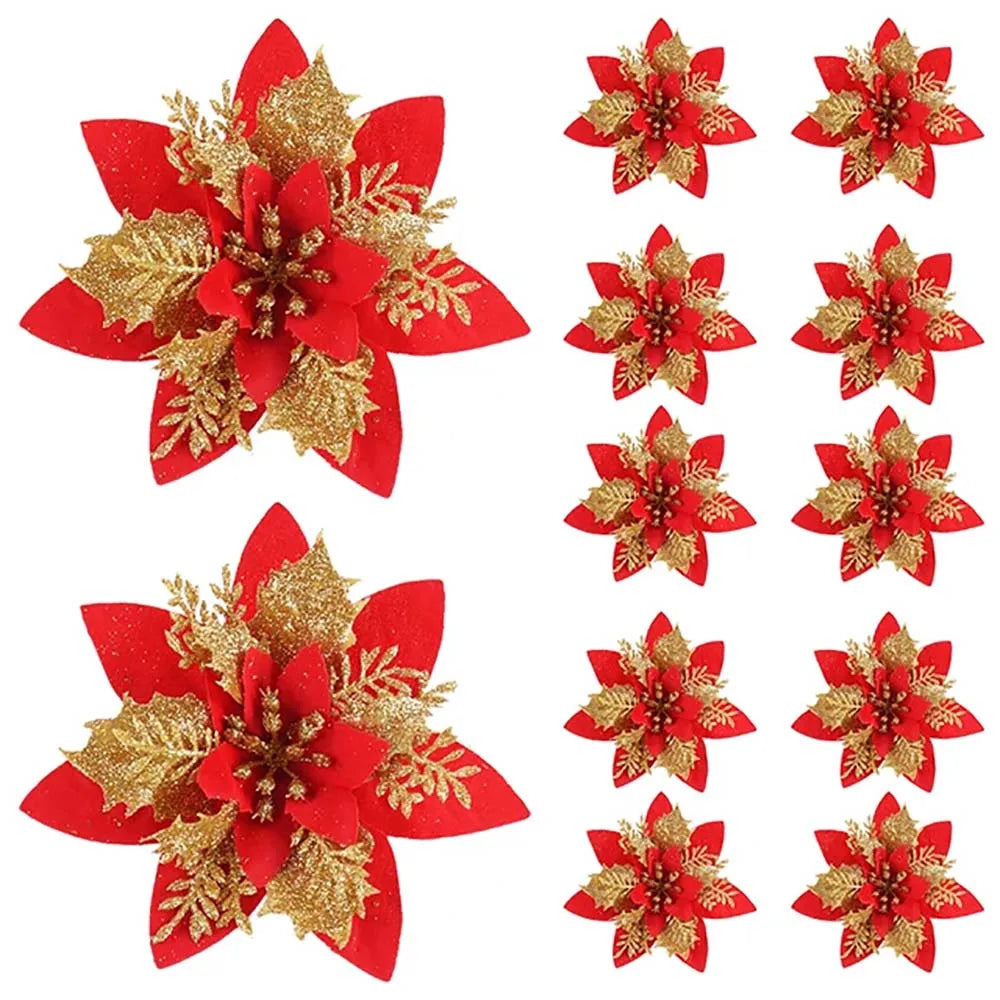 Christmas flower ornaments