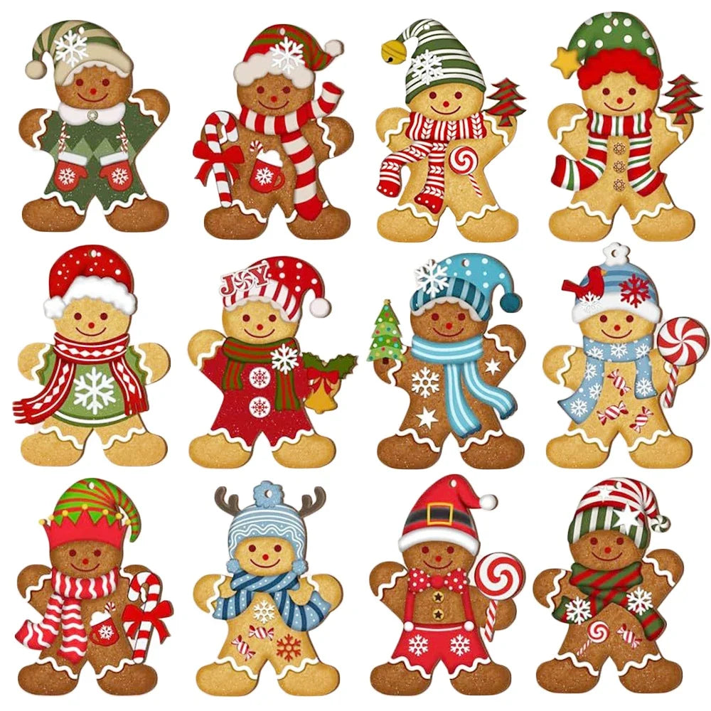 Wooden gingerbread man decoration