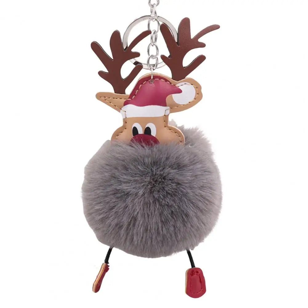 Cute Christmas Deer Keychain