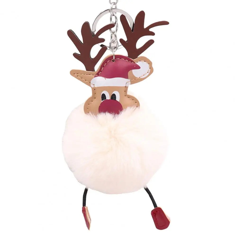 Cute Christmas Deer Keychain