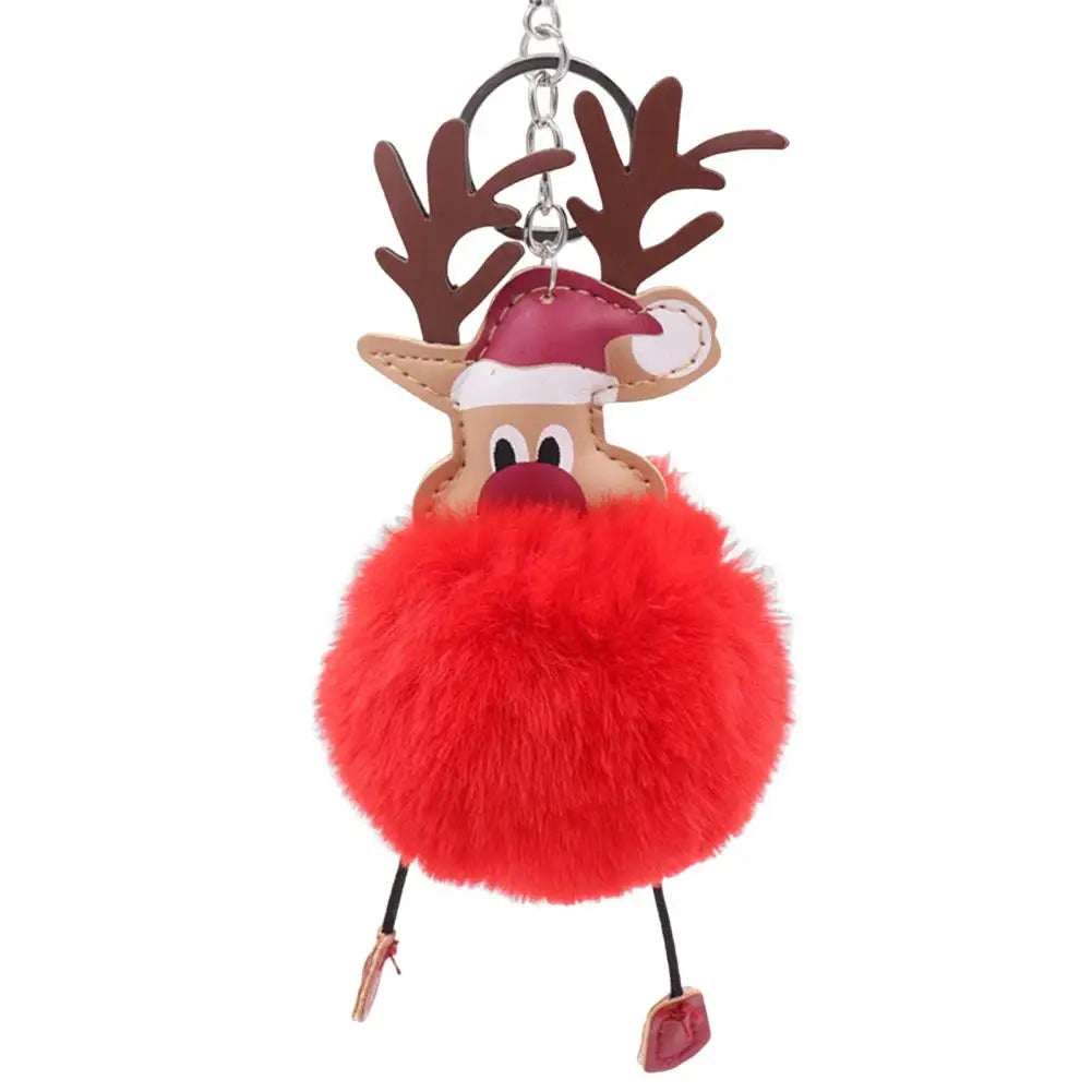 Cute Christmas Deer Keychain