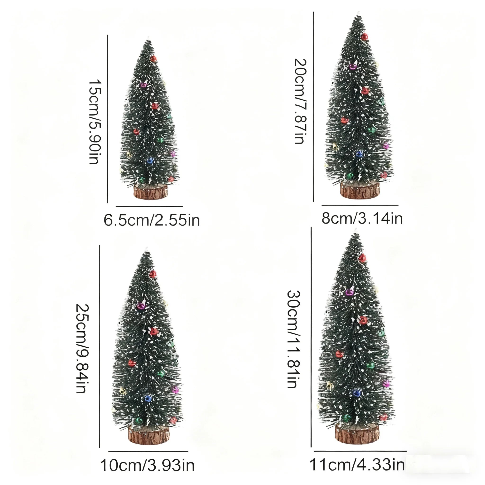 Mini Black Sisal Christmas Tree