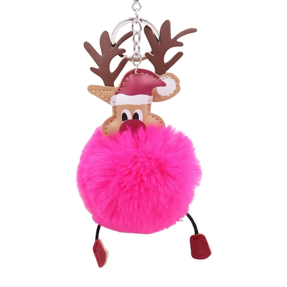 Cute Christmas Deer Keychain
