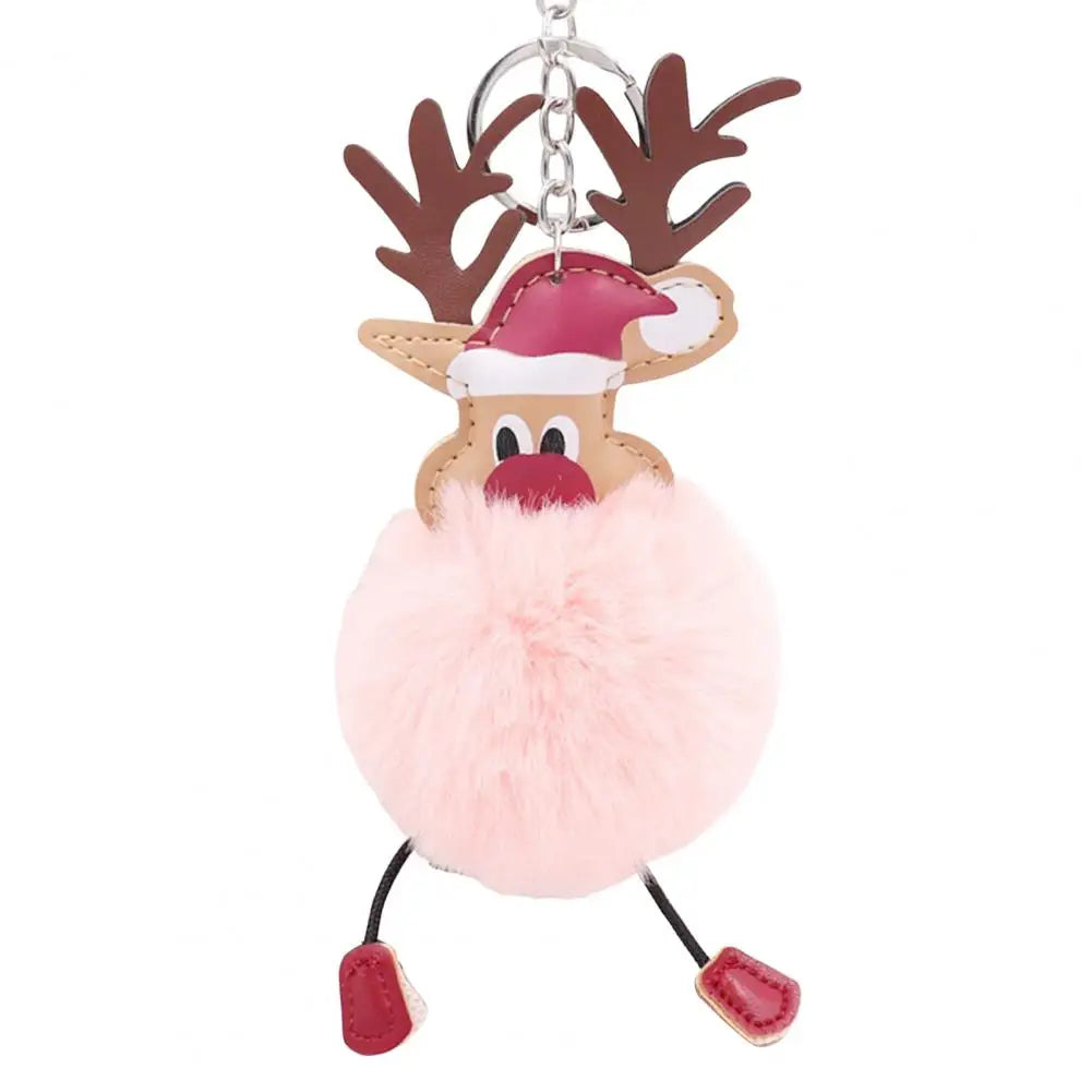 Cute Christmas Deer Keychain