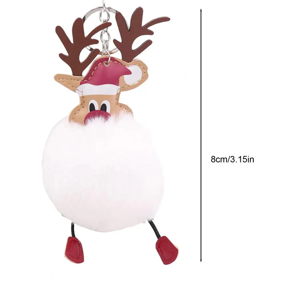 Cute Christmas Deer Keychain