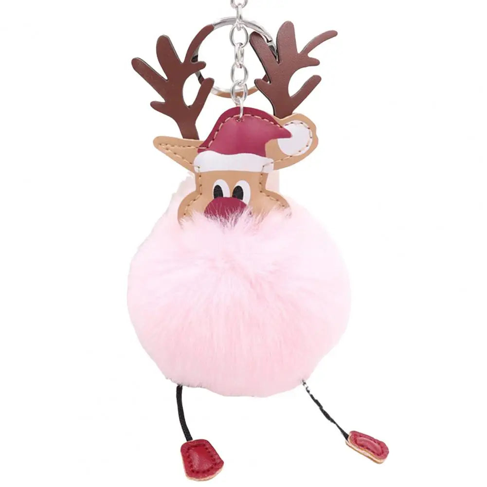 Cute Christmas Deer Keychain