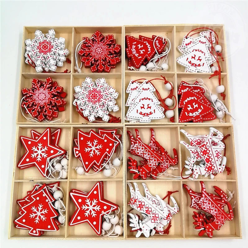 Wooden Christmas Tree Decorations