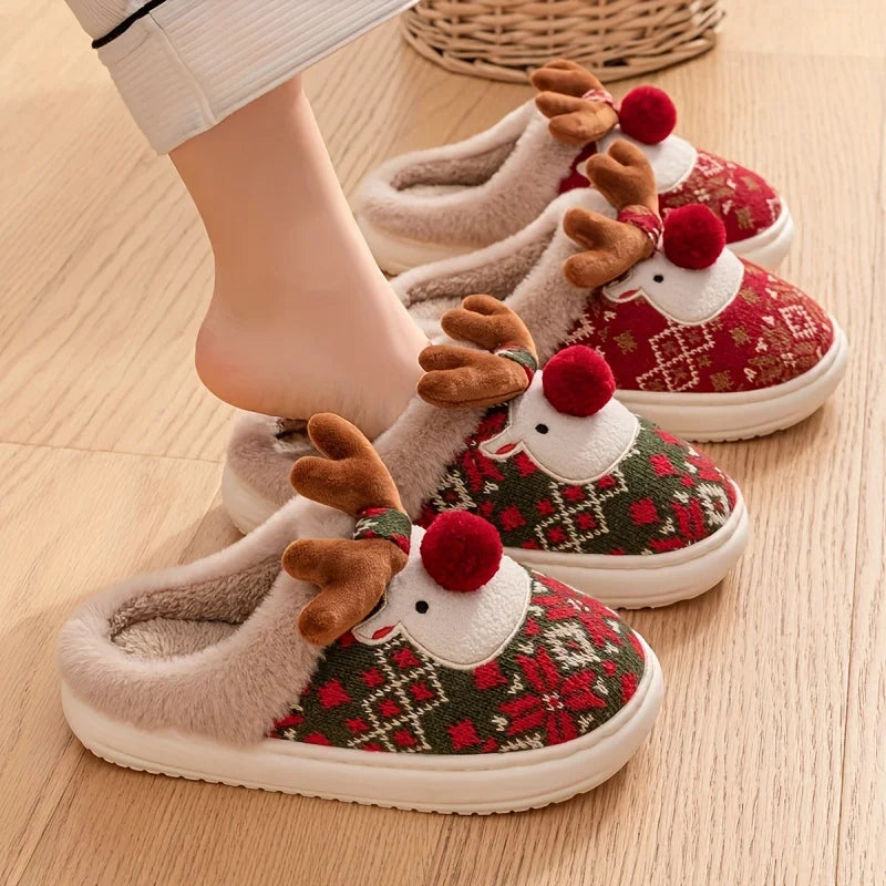 Christmas Reindeer slippers