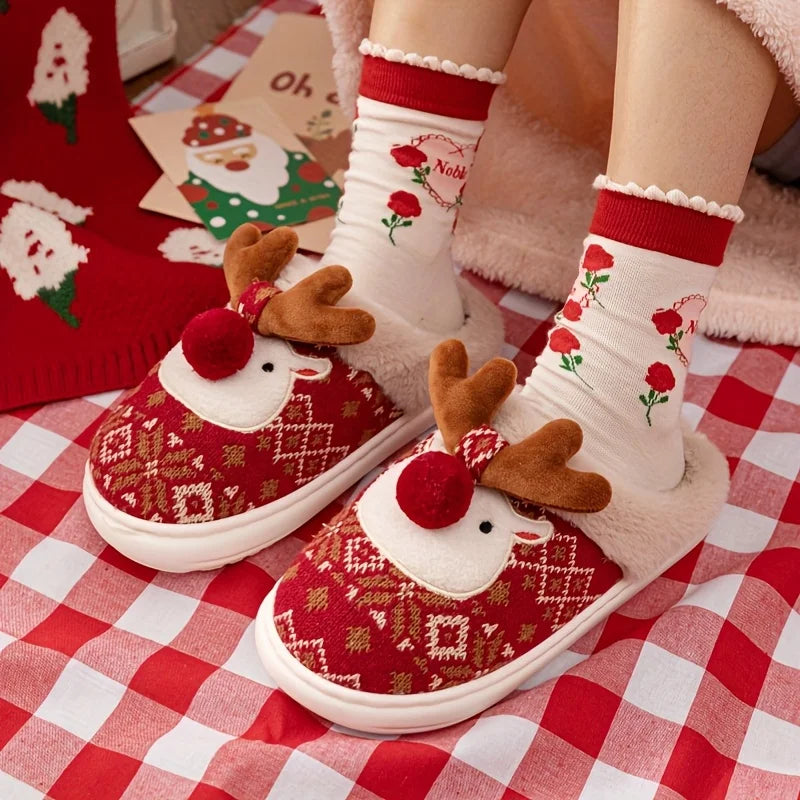 Christmas Reindeer slippers