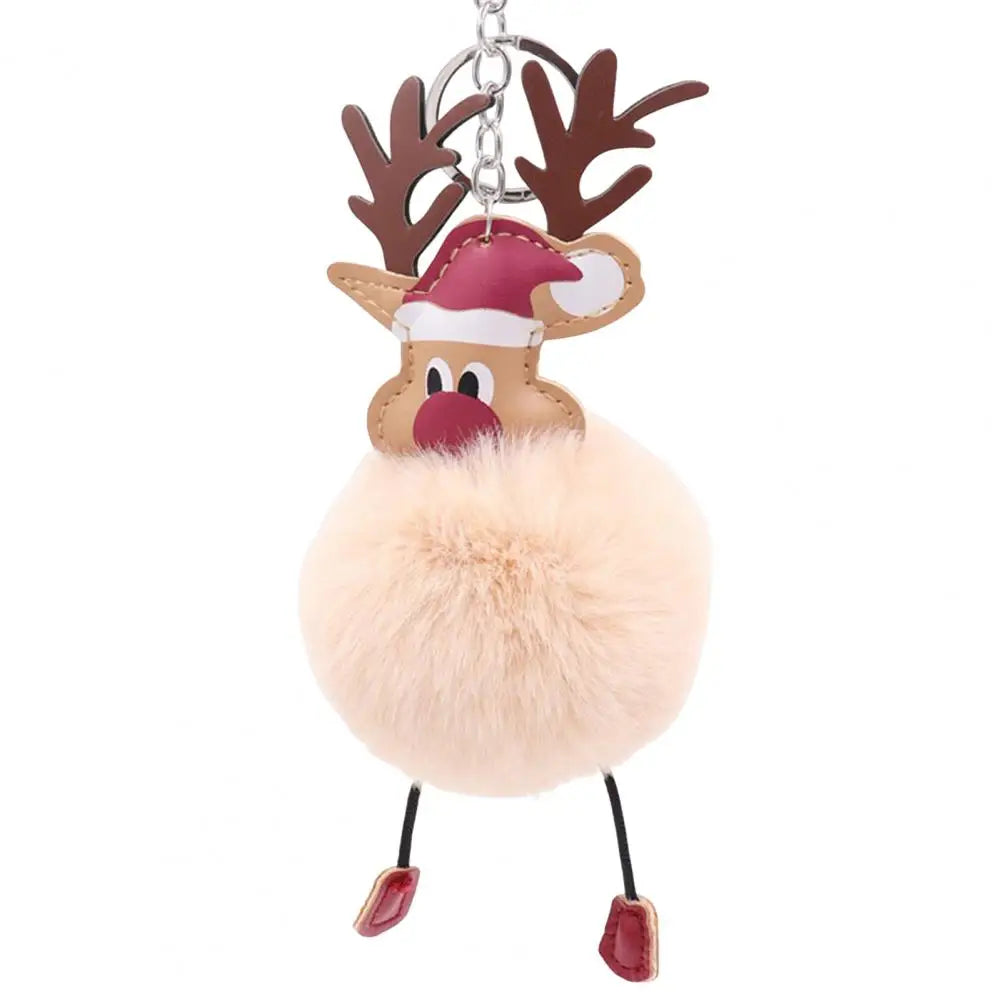 Cute Christmas Deer Keychain