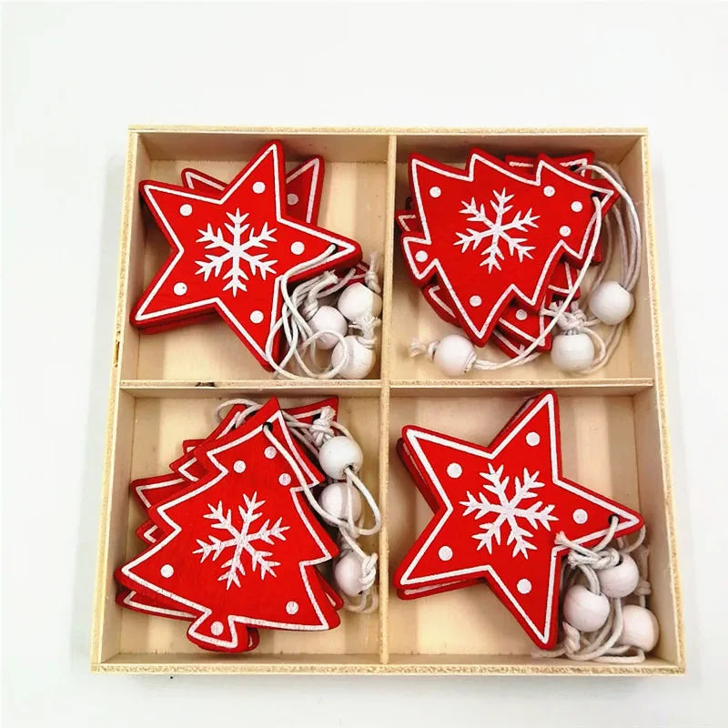 Wooden Christmas Tree Decorations