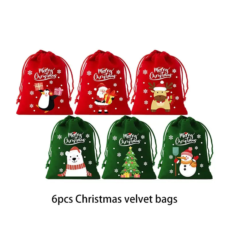 Christmas Velvet Bags