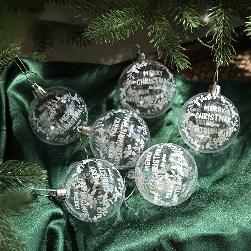 Transparent Christmas decorations