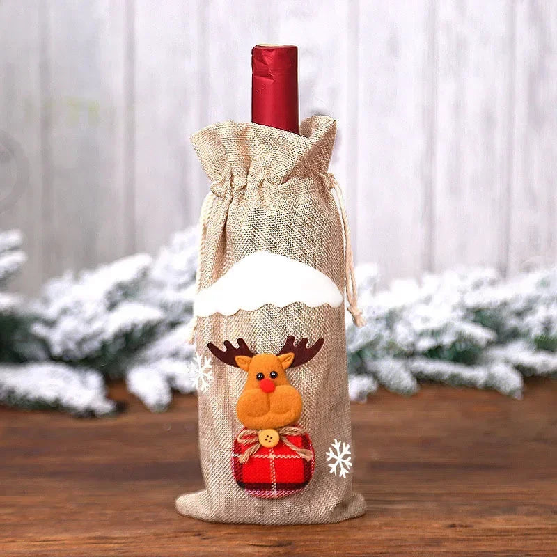 Christmas Wine Bottle Cover