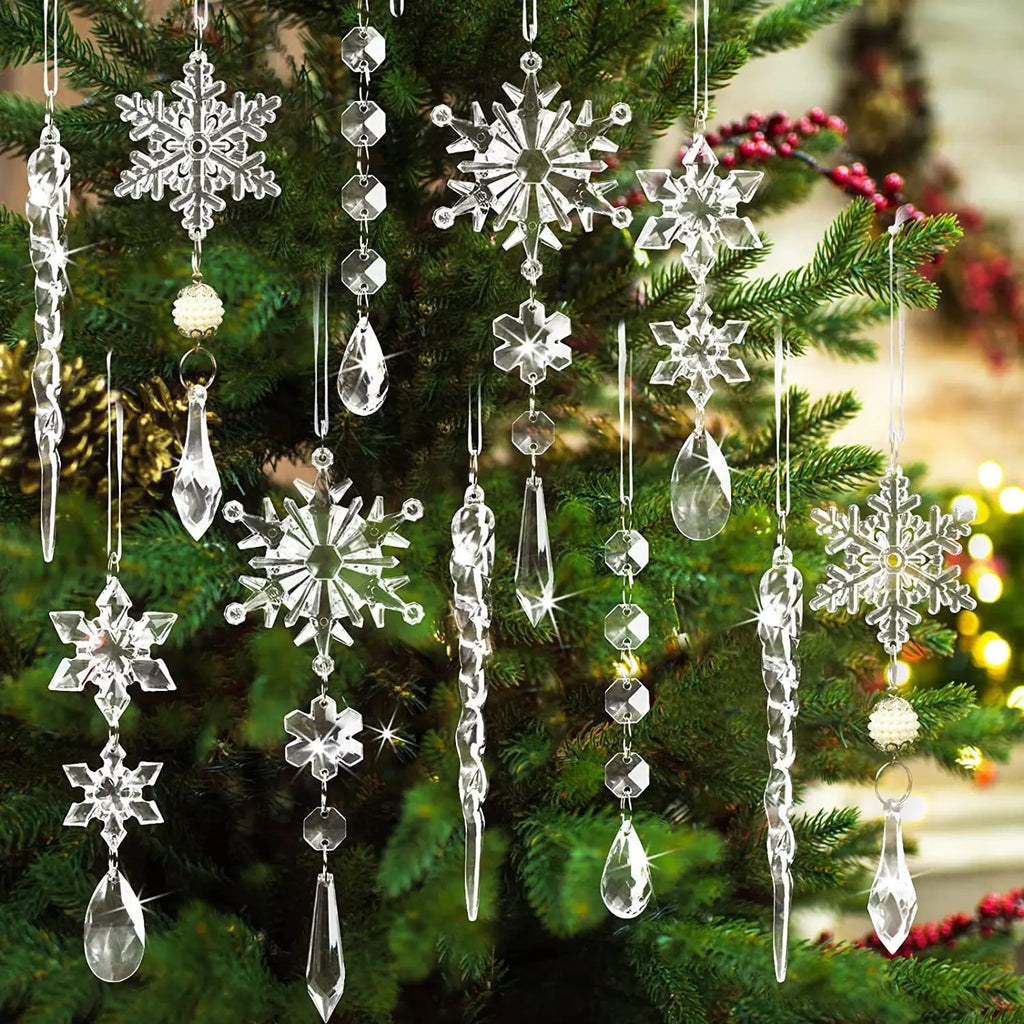 Acrylic Christmas tree decorations