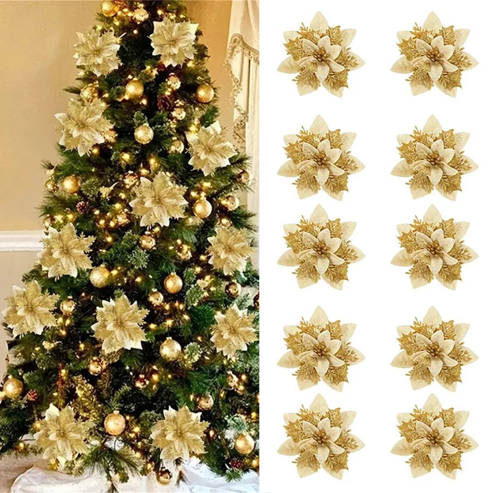 Christmas flower ornaments