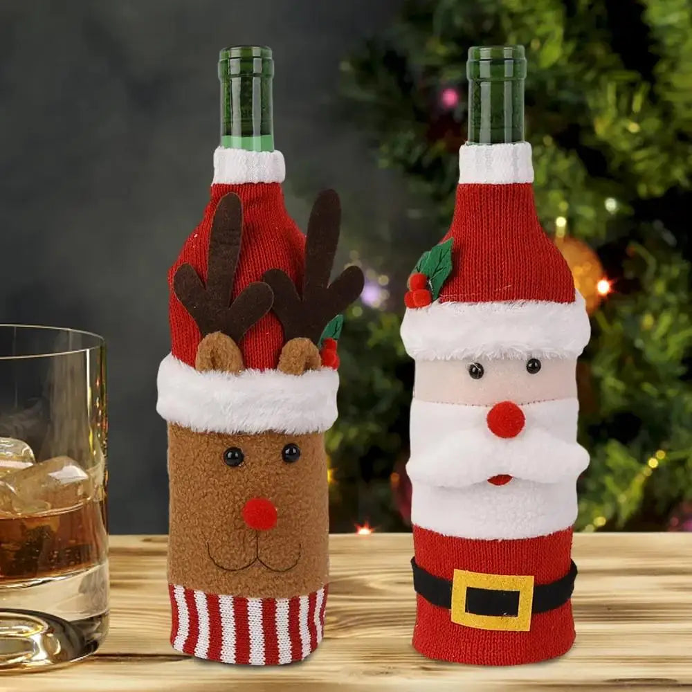 Christmas Wine Bottle Cover