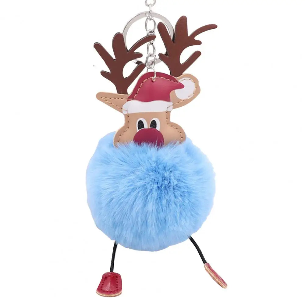 Cute Christmas Deer Keychain
