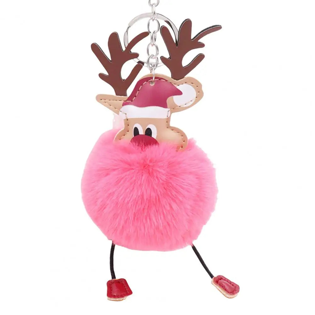 Cute Christmas Deer Keychain