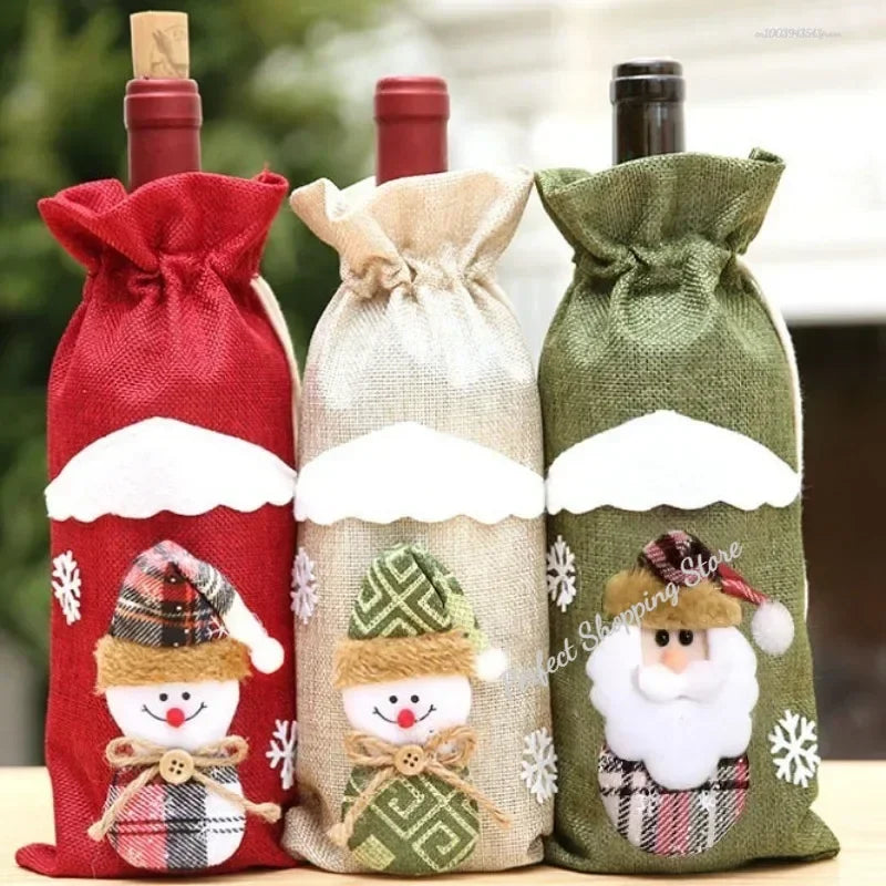 Christmas Wine Bottle Cover